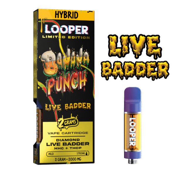 Live Badder 2g Vape Cartridge Banana Punch Strain