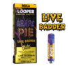 Detail of Live Badder 2g Grape Pie Cartridge showing the concentrate texture and sleek design.