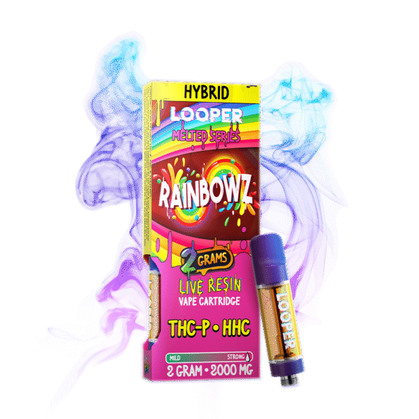 Melted Series 2g Vape Cartridge Rainbowz Strain