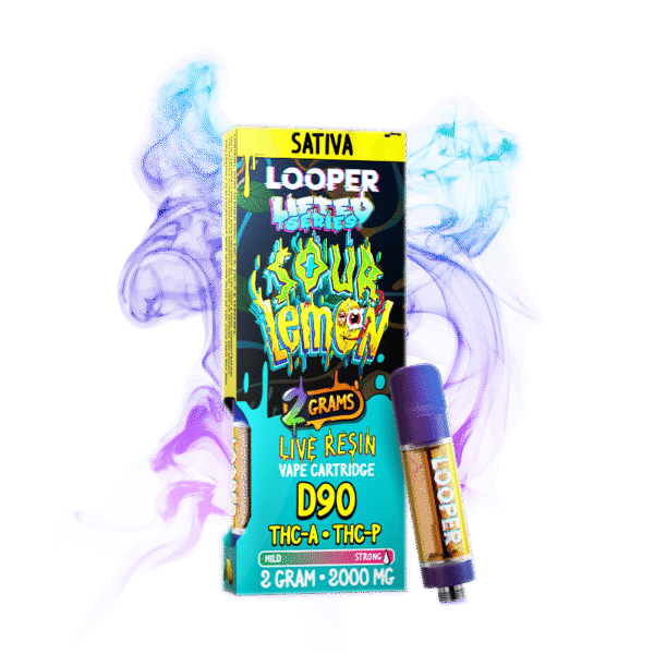 Lifted Series 2g Vape Cartridge Sour Lemon Strain
