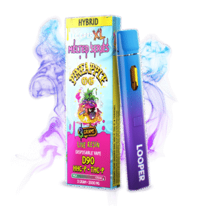 Melted Series 3G Disposable Vape Pen featuring Pineapple OG cannabis strain