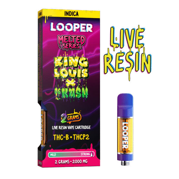 Looper Melted Series 2g Cartridge: King Louis x OG Kush – Relaxing Indica