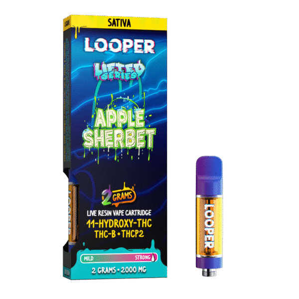 Lifted Series 2g Vape Cartridge Apple Sherbet Strain