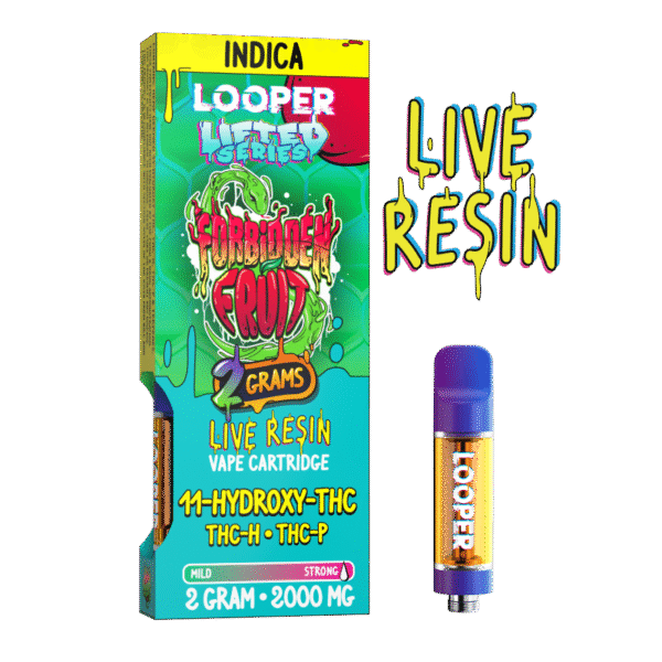 Lifted Series 2g Vape Cartridge Forbidden Fruit Indica Strain
