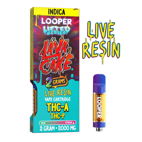 Lifted Series 2g Vape Cartridge Lava Cake Indica Strain