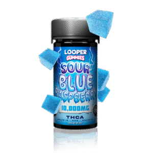 THC-A Gummies: Sour Blue Raspberry – Tangy & Sweet