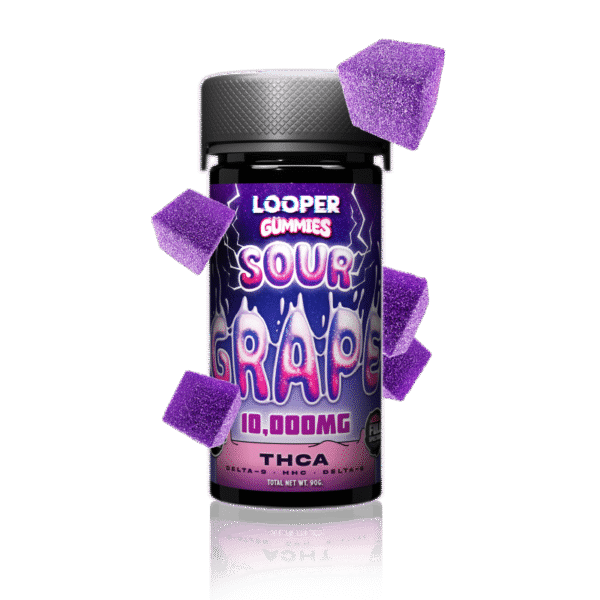 THC-A Gummies: Sour Grape – Tangy & Sweet Treat