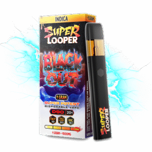 Super Looper 1g Disposable: Black Out – Bold Experience Looper Weed Pen