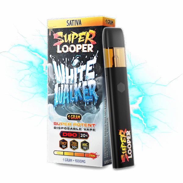 Super Looper 1g Disposable: White Walker – Invigorating D90 Vape