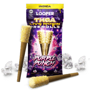 THCA Live Rosin Prerolls 1G: Purple Punch