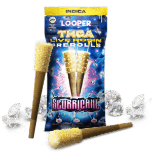 THCA Live Rosin Prerolls 1G: Slurricane – Relaxing Indica