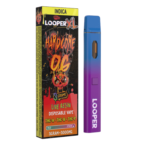 LOOPER XL 3g Disposable Vape Pen Hardcore OG Strain