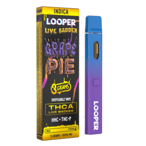 Live Badder 3g Disposable Vape Pen Grape Pie Strain