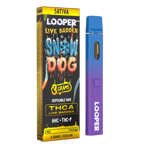 Live Badder 3g Disposable Vape Pen Snow Dog Strain